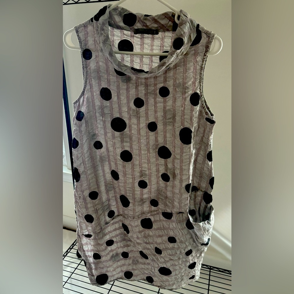 Beau Jours Polka Dot Women’s Tunic, XS